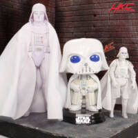 Darth Vader (white outfit from Infinities ) (Funko Pop!) Custom Miniature / Figurine