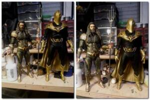 McFarlane Doctor Fate resized scale to 6"with unmasked head (DC Multiverse) Custom Action Figure