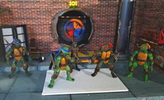 Tmnt (Teenage Mutant Ninja Turtles) Custom Diorama / Playset