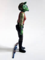 Captain Xeros - Rodian Mercenary (Star Wars) Custom Action Figure [Right View]