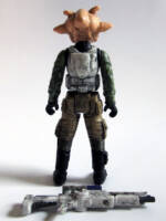Corporal Laa-Kaan - Gran Mercenary (Star Fox) Custom Action Figure [Rear View]