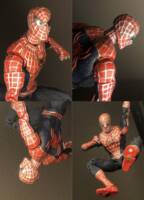 Spider-Man/Peter 2 (Raimi Trilogy/No Way Home) (Spider-Man - Movie) Custom Action Figure [Glorious repaint and extra magnets!]