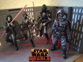 Star Wars Inquisitors (7th Sister and 6th, 8th and 9th Brothers) (Star Wars Rebels) Custom Action Figure