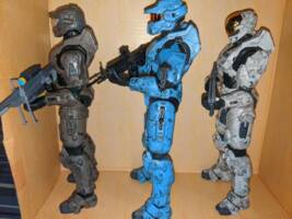Halo Infinite Blue Team (Halo) Custom Action Figure [Left side view]