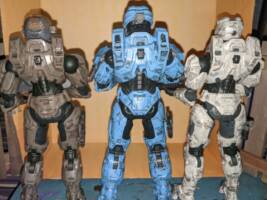 Halo Infinite Blue Team (Halo) Custom Action Figure [Back view]