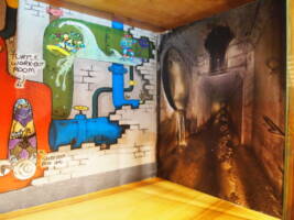 City Sewer: Garage (Teenage Mutant Ninja Turtles) Custom Diorama / Playset [The tunnel goes into the distance...]