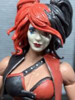 Harley Quinn (Batman) Custom Action Figure [Face close up]