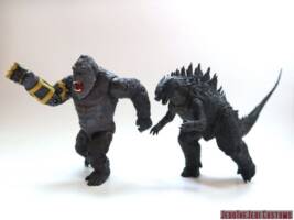 Kong (Godzilla x Kong: The New Empire) (King Kong) Custom Action Figure [Kong (Godzilla x Kong: The New Empire) custom action figure with Godzilla]