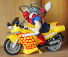Spider-Man on Cycle (Six Arm with Web Cannon) (Spider-Man) Custom Action Figure