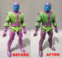Kang the Conqueror (Marvel Legends) Custom Action Figure [Before and After]