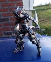 Caped Escapism Crusades saga: Mantadroid (a Cyborg/Black Manta amalgam original idea and design) (Original) Custom Action Figure