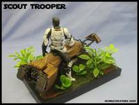 Scout Trooper w/ Speeder (Star Wars) Custom Action Figure