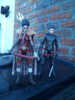 Blood Feud:The Last Dragon 2 Sho'Nuff's daughter vs.Bruce LeeRoy and Laura Charles's son (Movie Masters) Custom Action Figure
