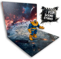 Flip Scene Studio Diorama Book 2 (Marvel Universe) Custom Diorama / Playset [Example 3rd Person]