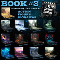 Flip Scene Studio Diorama Book 3 Echoes of the Galaxy (Marvel Universe) Custom Diorama / Playset
