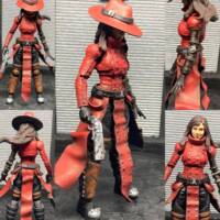 Carmen Stampediego (Carmen sandiego x vash the stampede) (Carmen Sandiego) Custom Action Figure [Multiple angles]