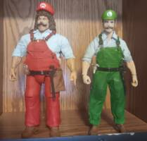 Mario & Luigi (Super mario bros super show) (Super Mario Bros) Custom Action Figure