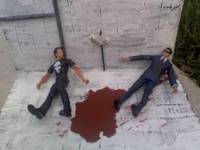Saw Bathroom (Movie Maniacs) Custom Diorama / Playset