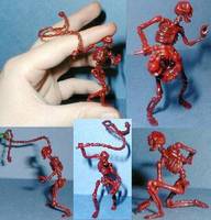 Blood Skeleton Whipper (Castlevania) Custom Miniature / Figurine