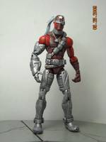 CRIMSON COMMANDO (brotherhood Of Evil Mutants) Version2 (Marvel) Custom Action Figure