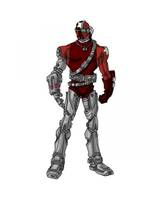 CRIMSON COMMANDO (brotherhood Of Evil Mutants) Version2 (Marvel) Custom Action Figure