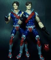 XAMOT And TOMAX (Crimson Twins) ("V") Custom Action Figure