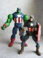 Gamma Infected Captain America (Spider-Man) Custom Action Figure