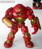 IRON MAN Extremis HULK BUSTER Armor (Battle Damaged) (Iron Man) Custom Action Figure