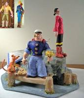 Popeye and Olive Oyl (Independent Comics) Custom Action Figure