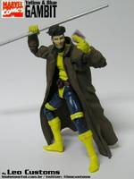Gambit (Blue and Yellow Costume - Jim Lee Era) (Marvel Legends) Custom Action Figure