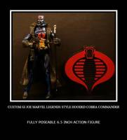 Hooded Cobra Commander 2.0 Marvel Legends Style (G.I. Joe) Custom Action Figure