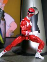 MMPR Red and Black (Power Rangers) Custom Action Figure