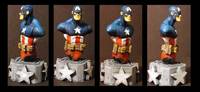 Custom Captain America Bust (Marvel Legends) Custom Action Figure