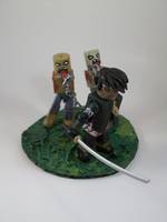 The Walking Dead's Michonne and "Friends" (Walking Dead) Custom Miniature / Figurine