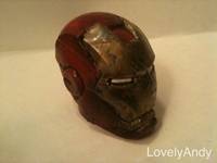 Iron Man Mark III Full Battle Damaged Helmet (Iron Man) Custom Action Figure