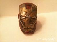Iron Man Mark III Full Battle Damaged Helmet (Iron Man) Custom Action Figure