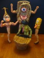 Akaname(Filth Licker) (Mego) Custom Action Figure [Aka-name  with some Youkai friends]