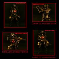 Cobra EEL Combat Diver (G.I. Joe) Custom Action Figure
