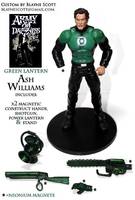 GREEN LANTERN Ash Williams from Army of Darkness (Green Lantern) Custom Action Figure