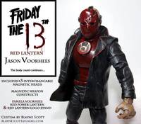 RED LANTERN Jason Voorhees from Friday the 13th (Green Lantern) Custom Action Figure