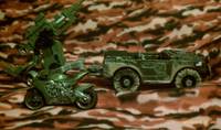 Night  Force All-Terrain Vamp (with FLAK CANNON TRANSPORT TRAILER.and ARASHIKAGE CYCLE)(Challenge Custom) (G.I. Joe 25th Anniversary) Custom Action Figure