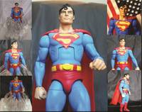 Christopher Reeve Superman with Custom Light up Fortress of Solitude Stand (Movie Masters) Custom Action Figure
