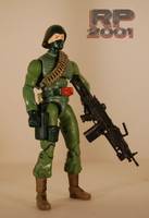Cobra Machine Gun Soldier (Jungle Squad) (G.I. Joe) Custom Action Figure