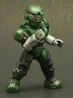 Spartan Green Lantern (Halo) Custom Miniature / Figurine