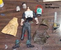 LEATHERFACE Orange Lantern (Green Lantern) Custom Action Figure