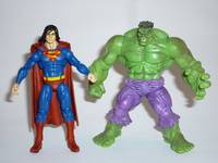 Superman     W / Alternate Heads (DC Infinite Heroes) Custom Action Figure