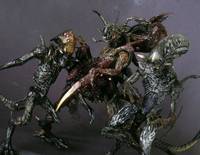 Alien Hybridz: Predalien Queen W/ Warriors (Alien vs Predator) Custom Action Figure