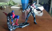 Spider-Man Fiercest Foes Toxic Blast Venom W Custom Floor Tentacle (Spider-Man) Custom Action Figure