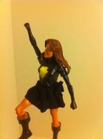 Mary Marvel Custom  Black Suit (DC Universe) Custom Action Figure