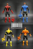 DCUC Red, Blue, Yellow, Orange Lantern Hal Jordan (DC Universe) Custom Action Figure